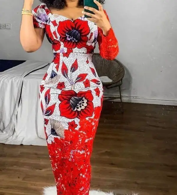 3 yard ankara long gown 1