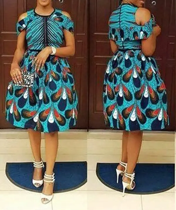 3 yard ankara styles short gown 2