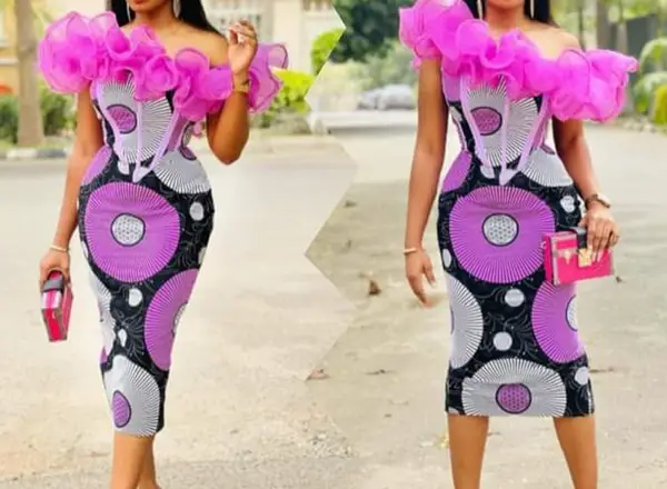 3 yard ankara styles short gown 3