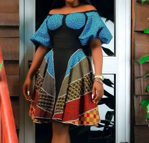 ankara corset gown styles 13