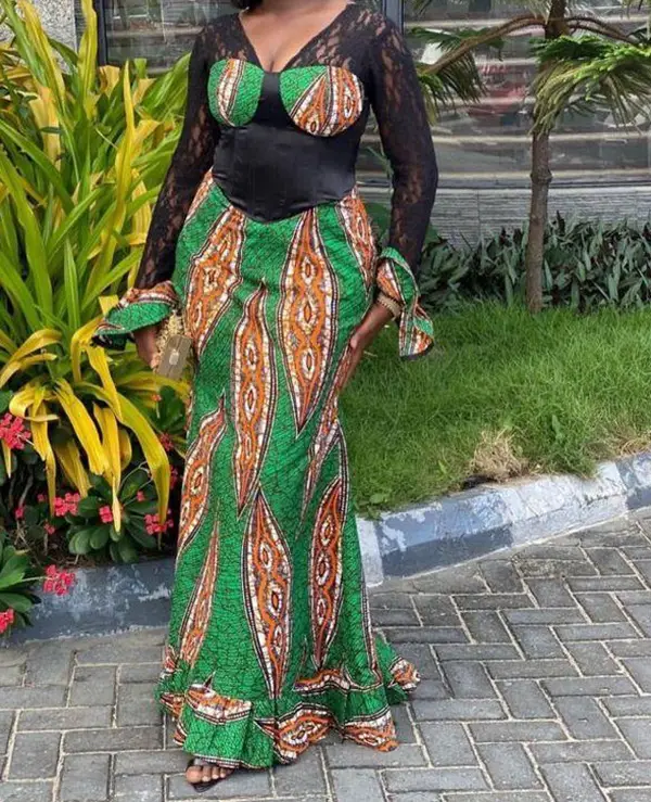 ankara corset gown styles 5