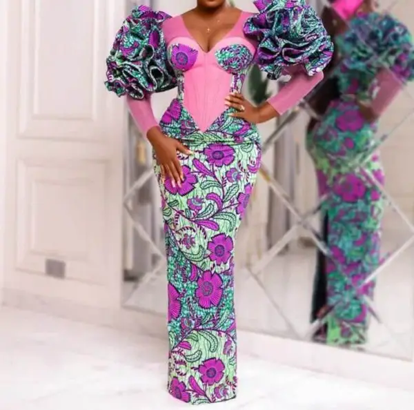 ankara corset gown styles 7