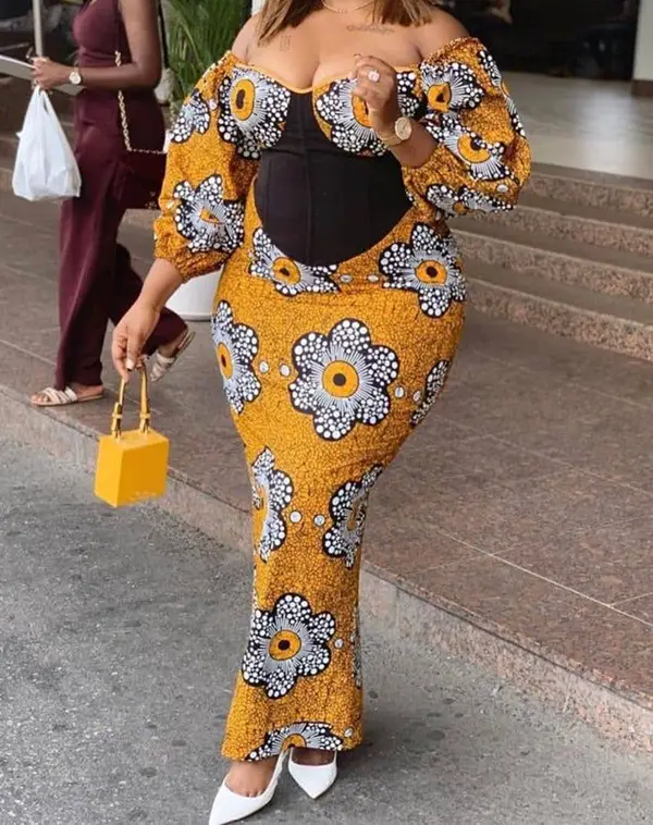 ankara corset gown styles 9