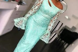 Elegant Mint Green Lace Styles for Nigerian Ladies