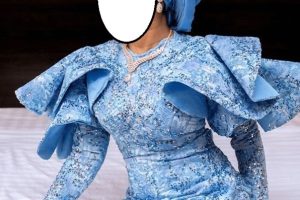 Amazing Sky Blue Lace Styles for Nigerian Ladies